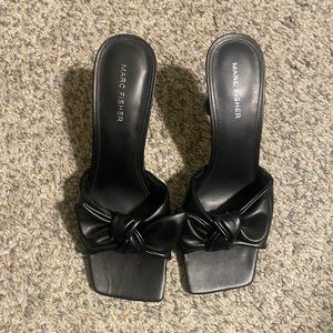 Brand New Mark Fisher black heel sandals. Size 10